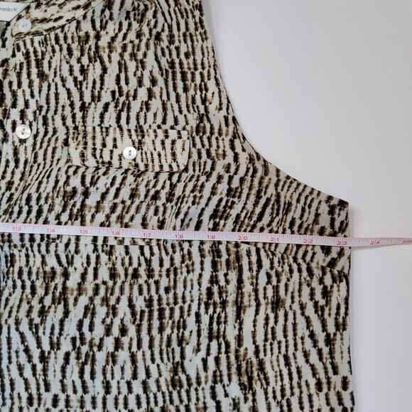 CHRISTOPHER & BANKS SLEEVELESS BUTTONUP. SIZE P/L - Picture 3 of 8